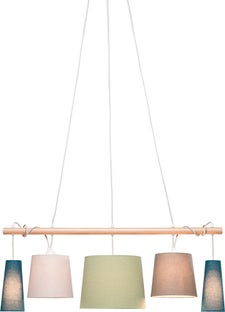 Lampa wisząca Parecchi Nordic 107x37 cm kolorowa – grafika-1.