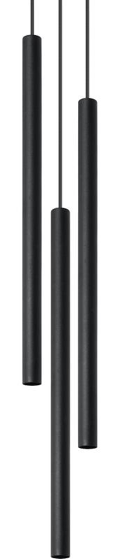 Lampa wisząca PASTELO 3P czarna – grafika-1.