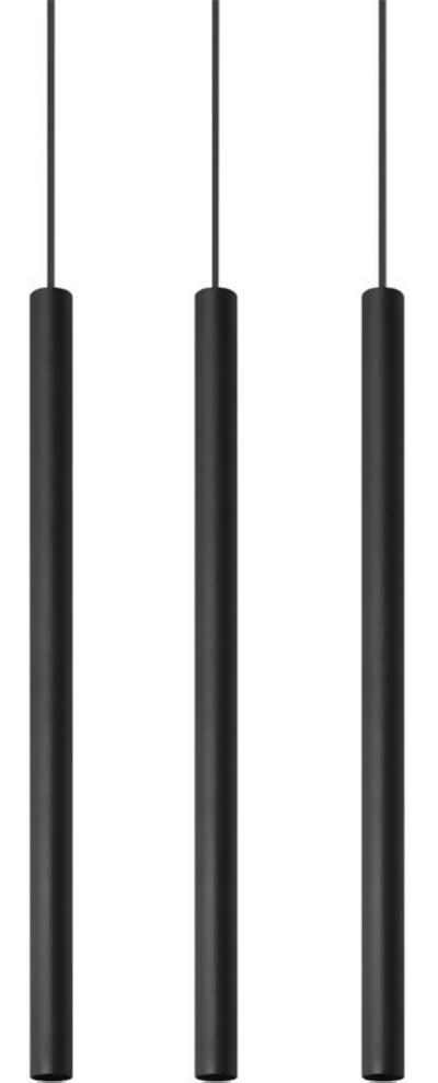 Lampa wisząca PASTELO 3 czarna – grafika-1.