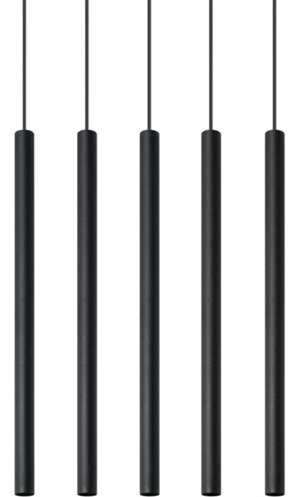 Lampa wisząca PASTELO 5 czarna – grafika-1.