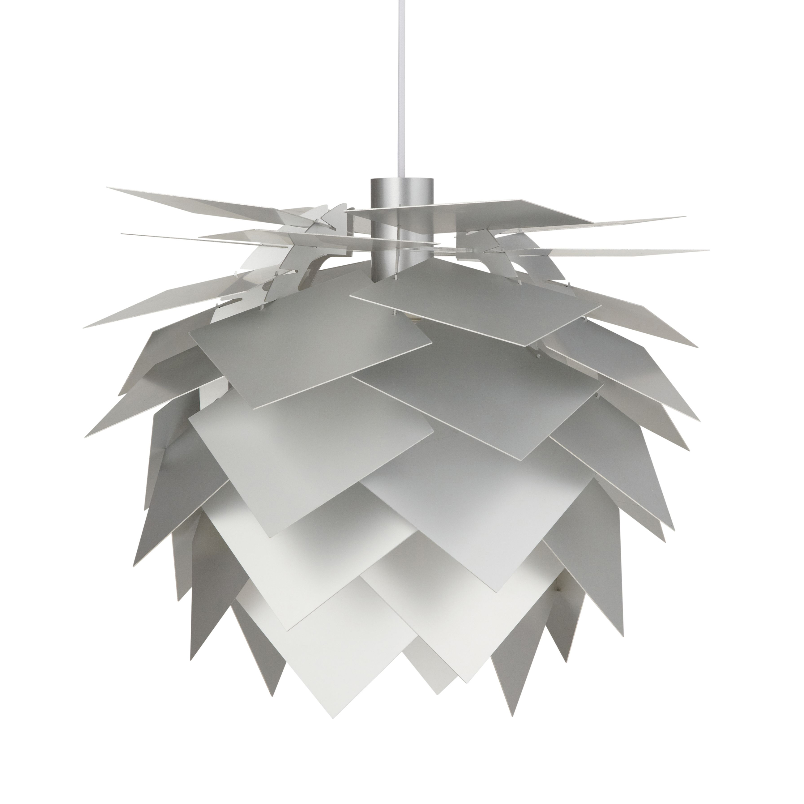 Lampa wisząca PineApple alu look średnia w stylu nowoczesnym z akrylowymi elementami – grafika-1.