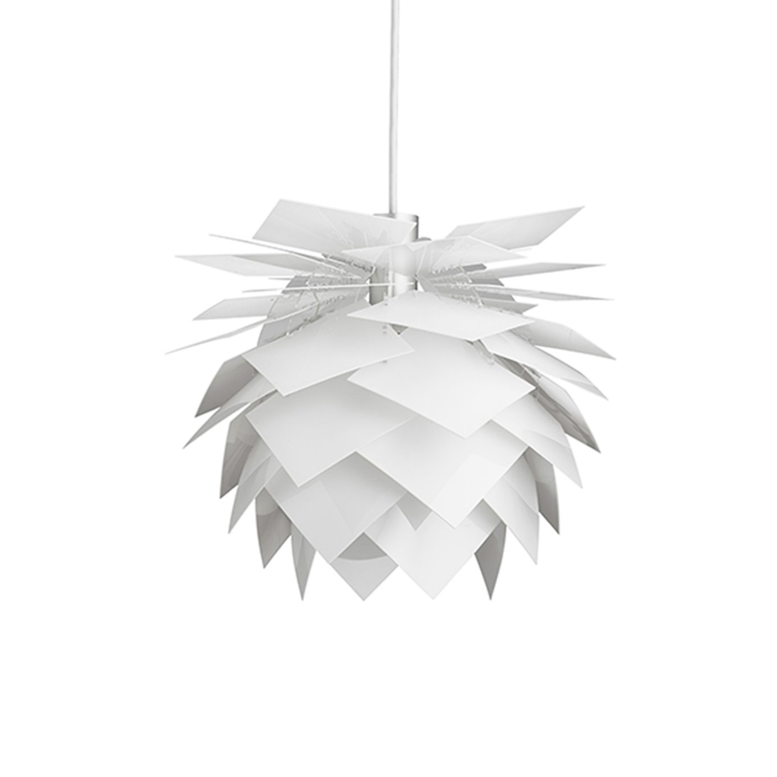 Lampa wisząca PineApple z białą akrylową ramką w nowoczesnym stylu – grafika-1.