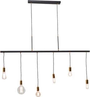 Pakabinamas šviestuvas Pole Black Six – paveikslėlis-1.