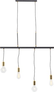 Pendel Pole - Svart Taklampa, 4 Lampor – bild-1.