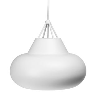 Lampa wisząca Polo biała metalowa nowoczesna elegancka – grafika-1.
