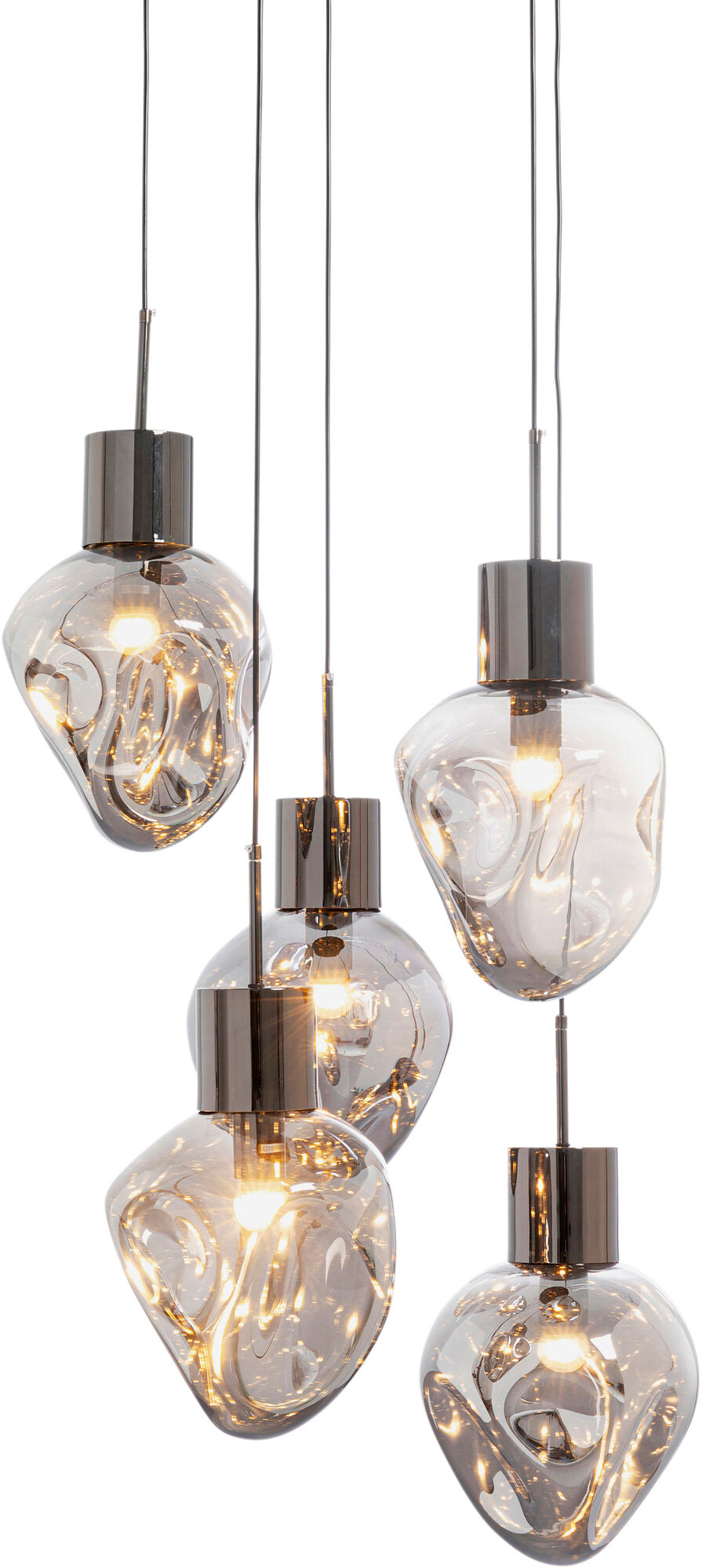 Supernova Smoky Cinque Függőlámpa Ø50cm – kép-1.