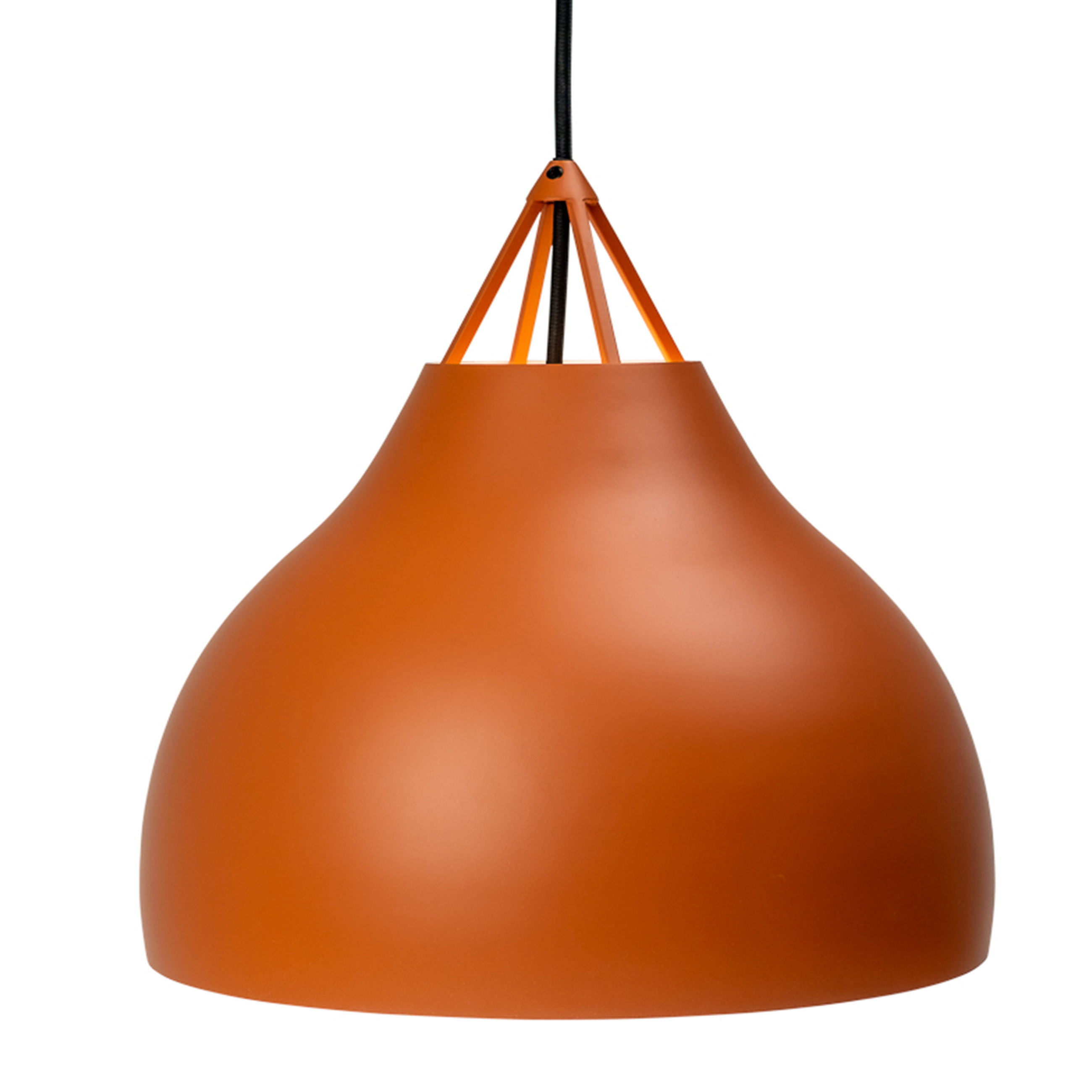 Lampa wisząca Pyra D29 w kolorze koniakowym z nowoczesnym stylem – grafika-1.