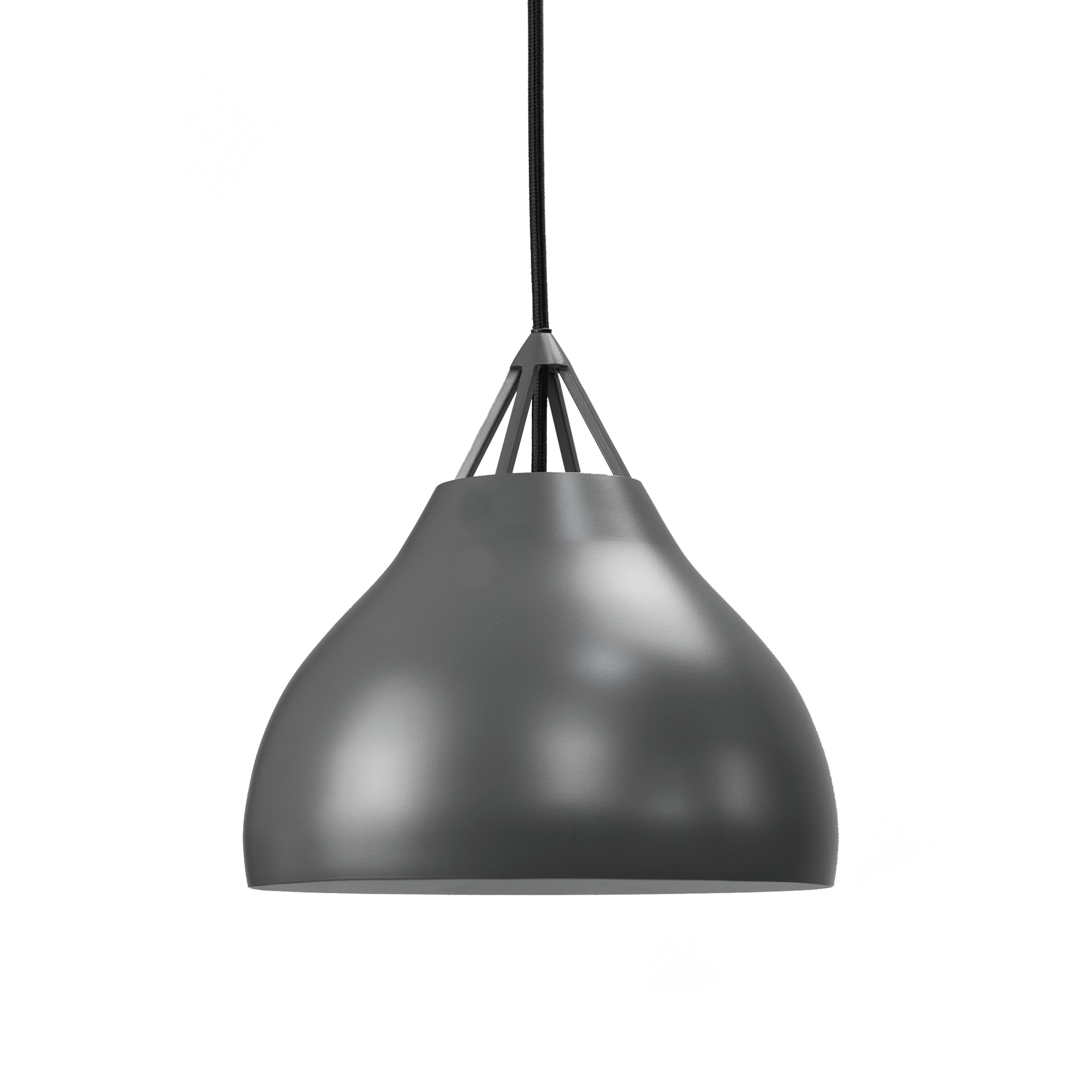 Lampa wisząca Pyra D29 szara metal o nowoczesnym stylu – grafika-1.