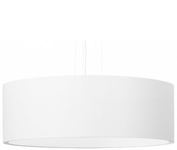 Lampa wisząca Rollo Ø45x106 cm biała – obraz-1