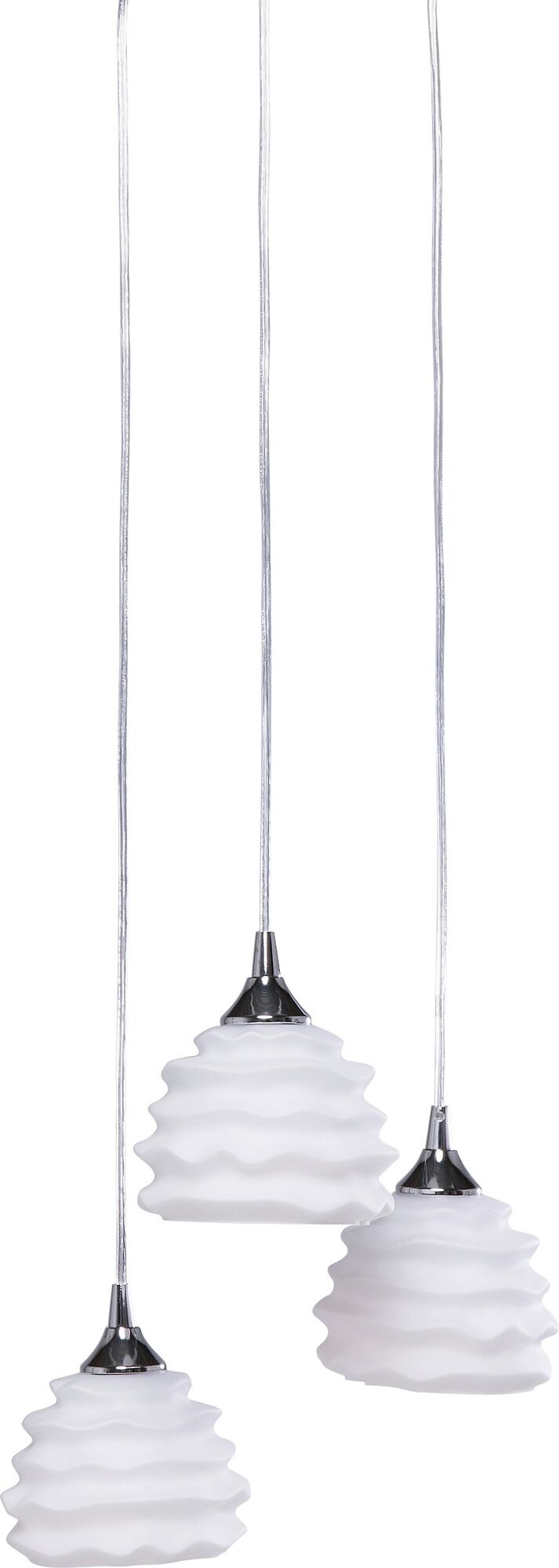 Lampa wisząca 3-punktowa biała 37x120 cm – obraz-1