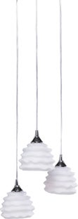 Lampa wisząca 3-punktowa biała 37x120 cm – obraz-1