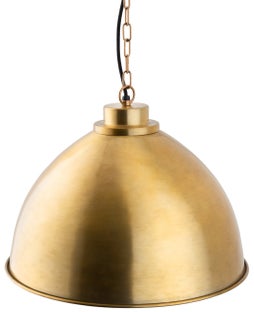 Lampa wisząca do jadalni z aluminiowym wykończeniem w kolorze złotym o średnicy 43 cm – grafika-1.