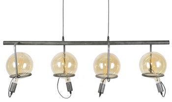 Lampa wisząca Saturn 121x150 cm srebrna – obraz-1