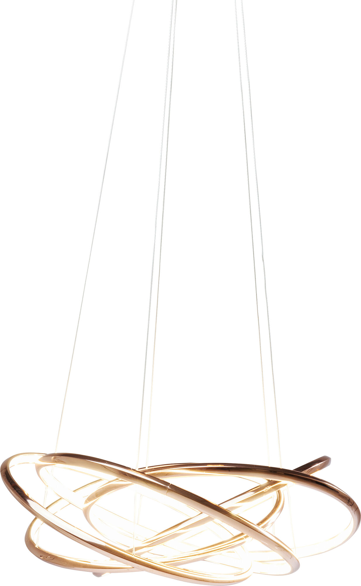 Lampa wisząca Saturn LED 75x120 cm miedziana – grafika-1.