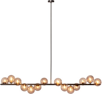 Pendel Scala Klot - Taklampa Svart/Glas 150 cm – bild-1.