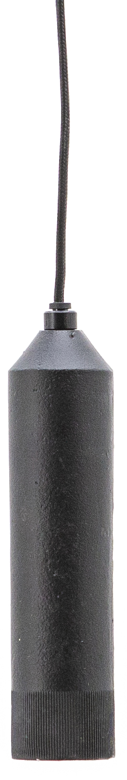 Lampa wisząca aluminiowa czarna 5x20 cm – obraz-1