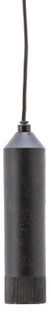Lampa wisząca aluminiowa czarna 5x20 cm – obraz-1