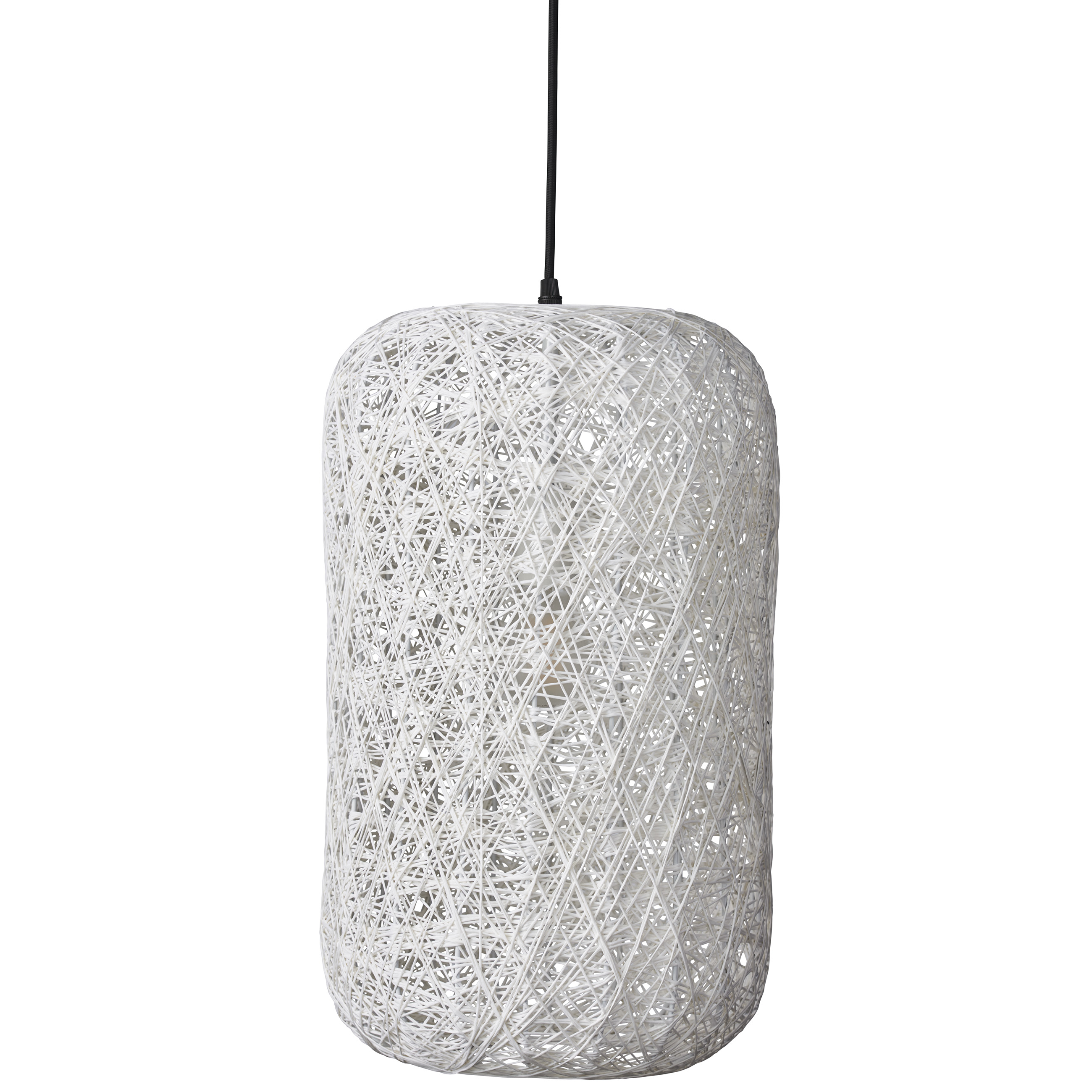 Lampa wisząca Spin biała średnia nowoczesna metalowa – grafika-1.