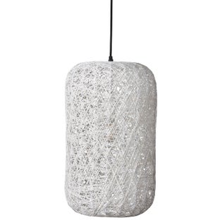 Lampa wisząca Spin biała średnia nowoczesna metalowa – grafika-1.