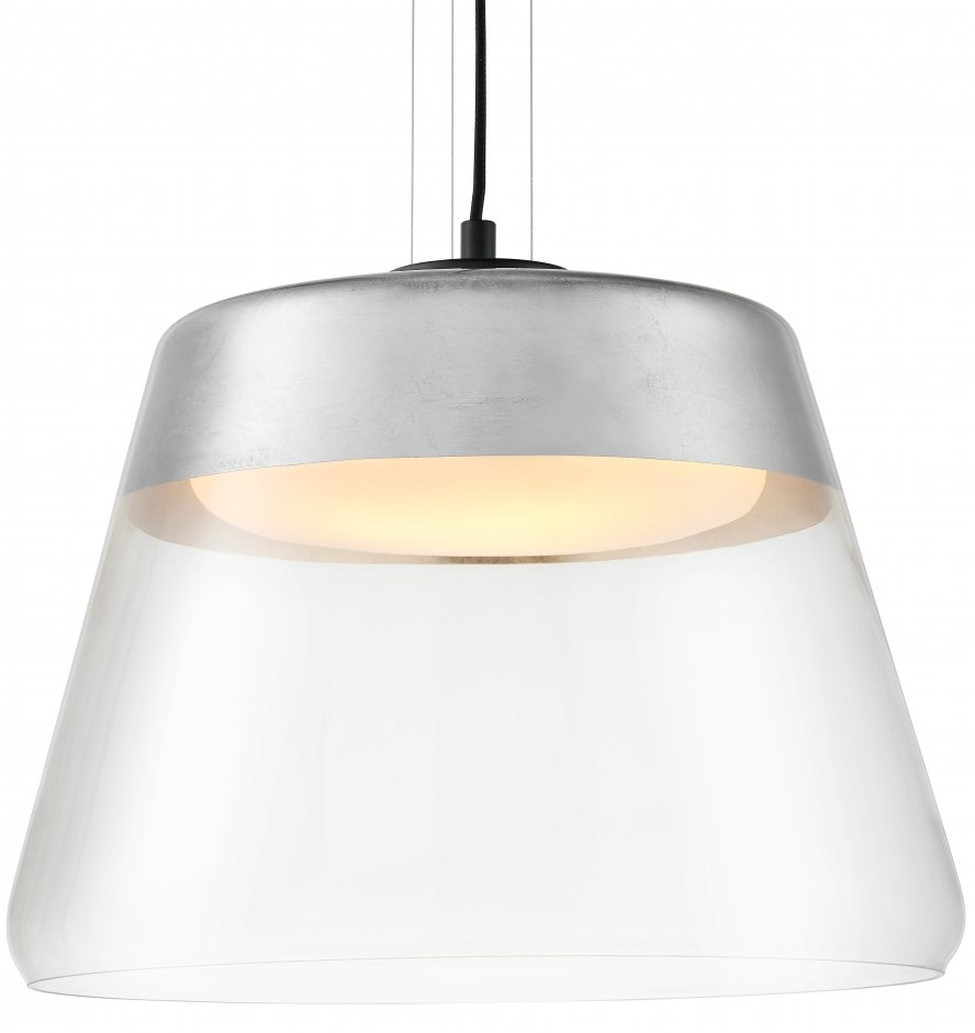 Lampa wisząca Spirit XL LED ∅47x160 cm transparentna-srebrna – obraz-1