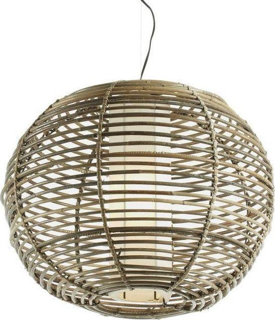 Lampa wisząca rattanowa 42 cm – obraz-1