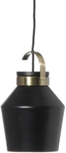 Lampa wisząca metalowa czarna Ø19 cm – obraz-1