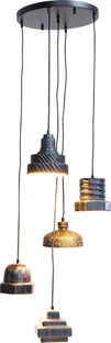 Lampa wisząca Tool Spiral 53x150 cm czarna – obraz-1