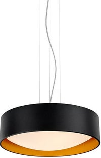 Lampa wisząca Vero Ø45x165 cm czarna / złota – obraz-1