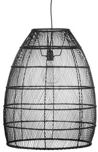 Lampa wisząca metalowa czarna Ø50x70 cm – obraz-1