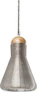 Lampa wisząca Wire Pin ∅26x40 cm niklowa – grafika-1.