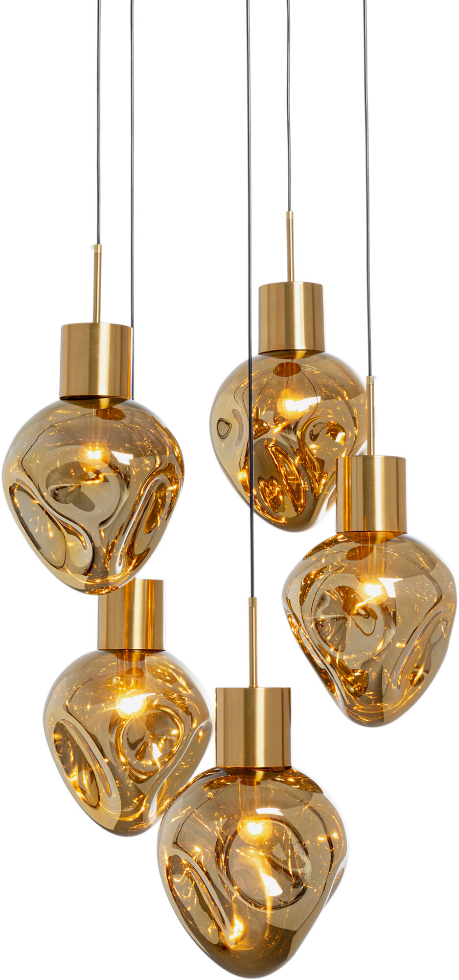 Supernova Amber Cinque Függőlámpa Ø50cm – kép-1.