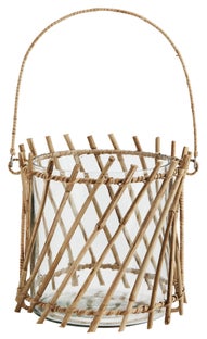 Lampion pleciony szklany Ø20x18 cm – grafika-1.