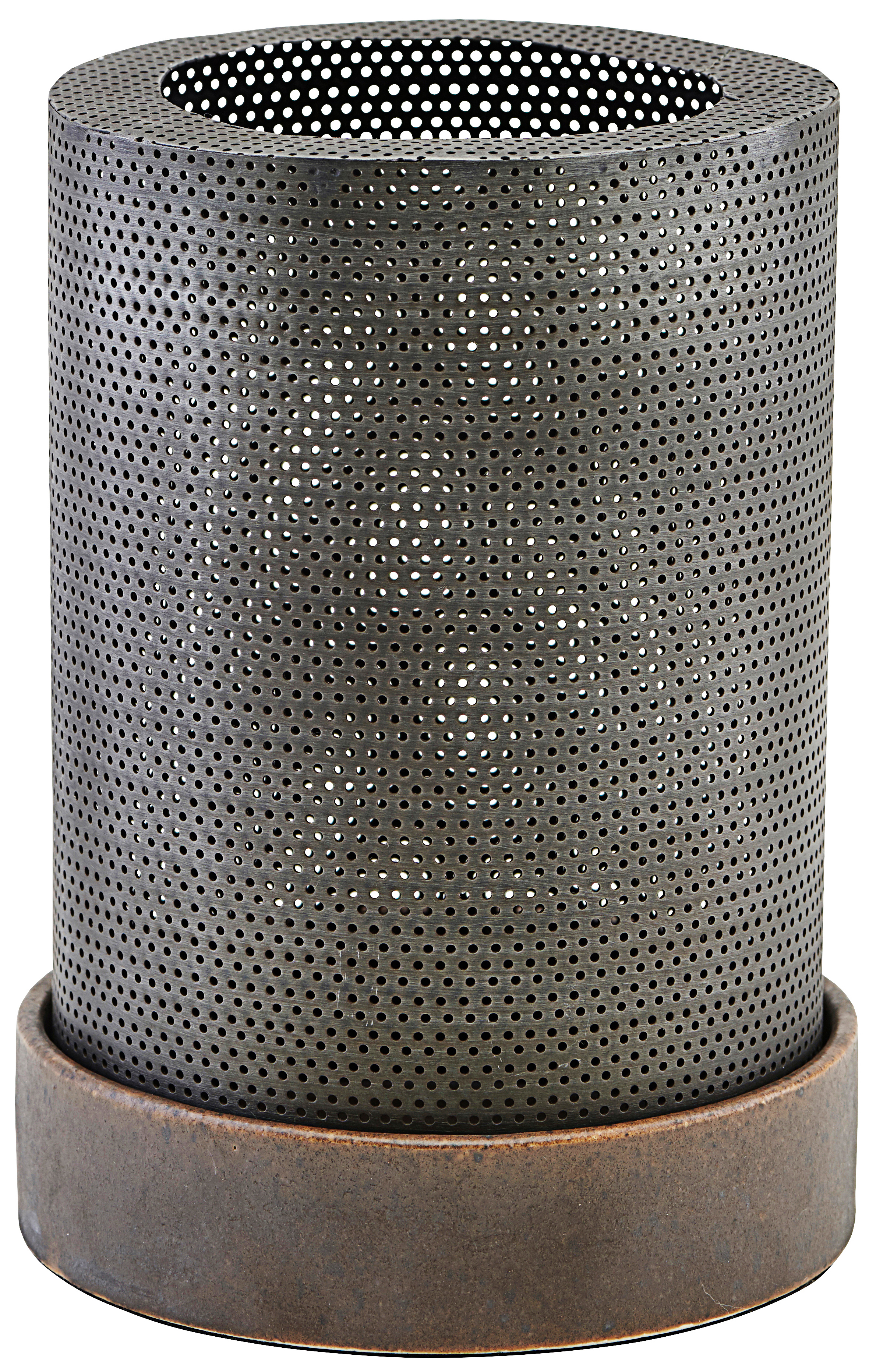 Latarenka Bash Ø13x18 cm cynk antyczny – obraz-1