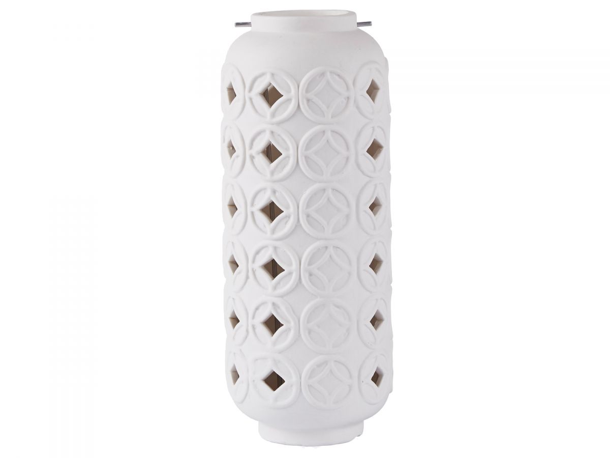 Latarenka Ignis 11x28 cm biała – obraz-1