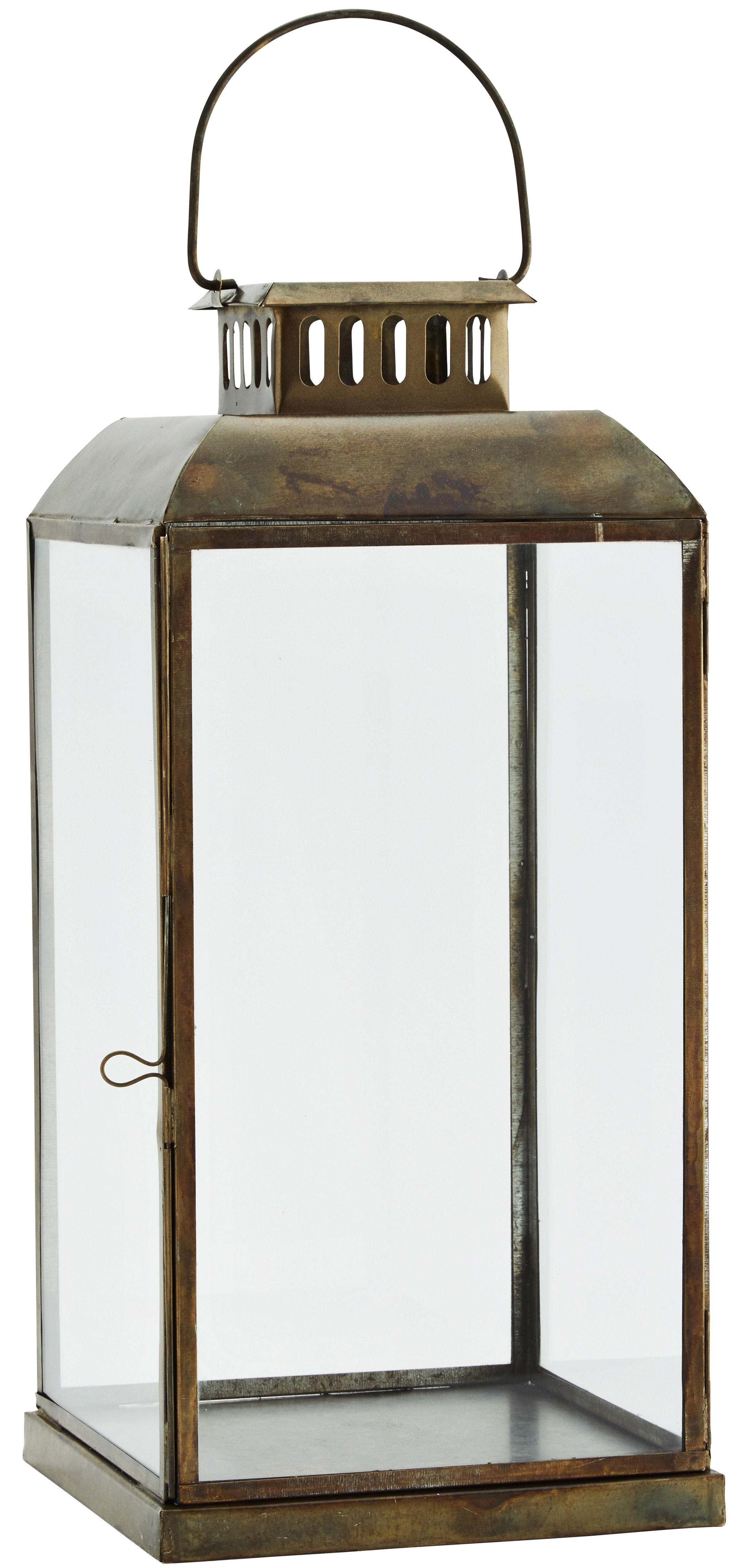 Latarenka Lingo 21x46 cm mosiężna antyczna – obraz-1