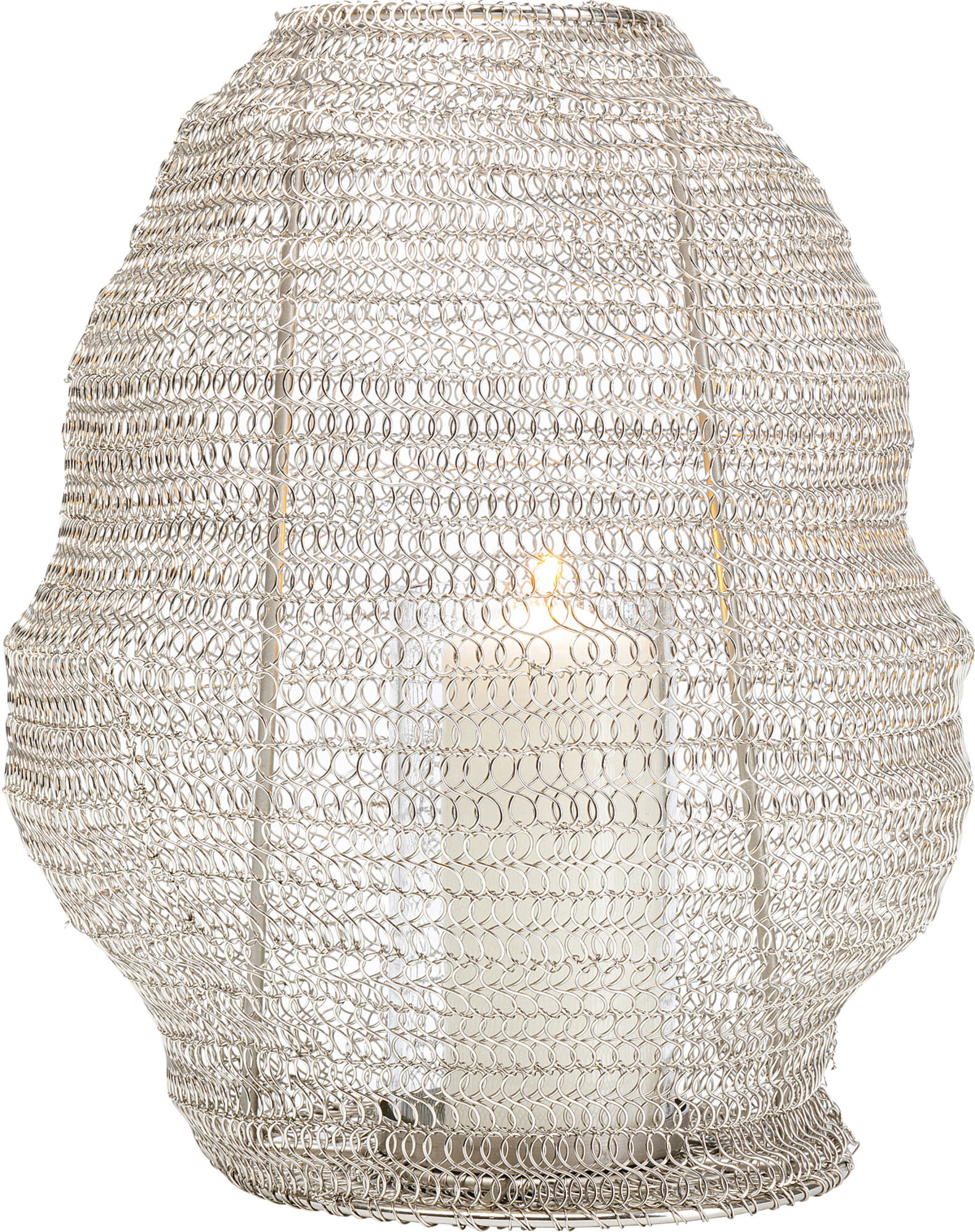 Felinar argintiu Mesh Ø30x30 cm – imagine-1.