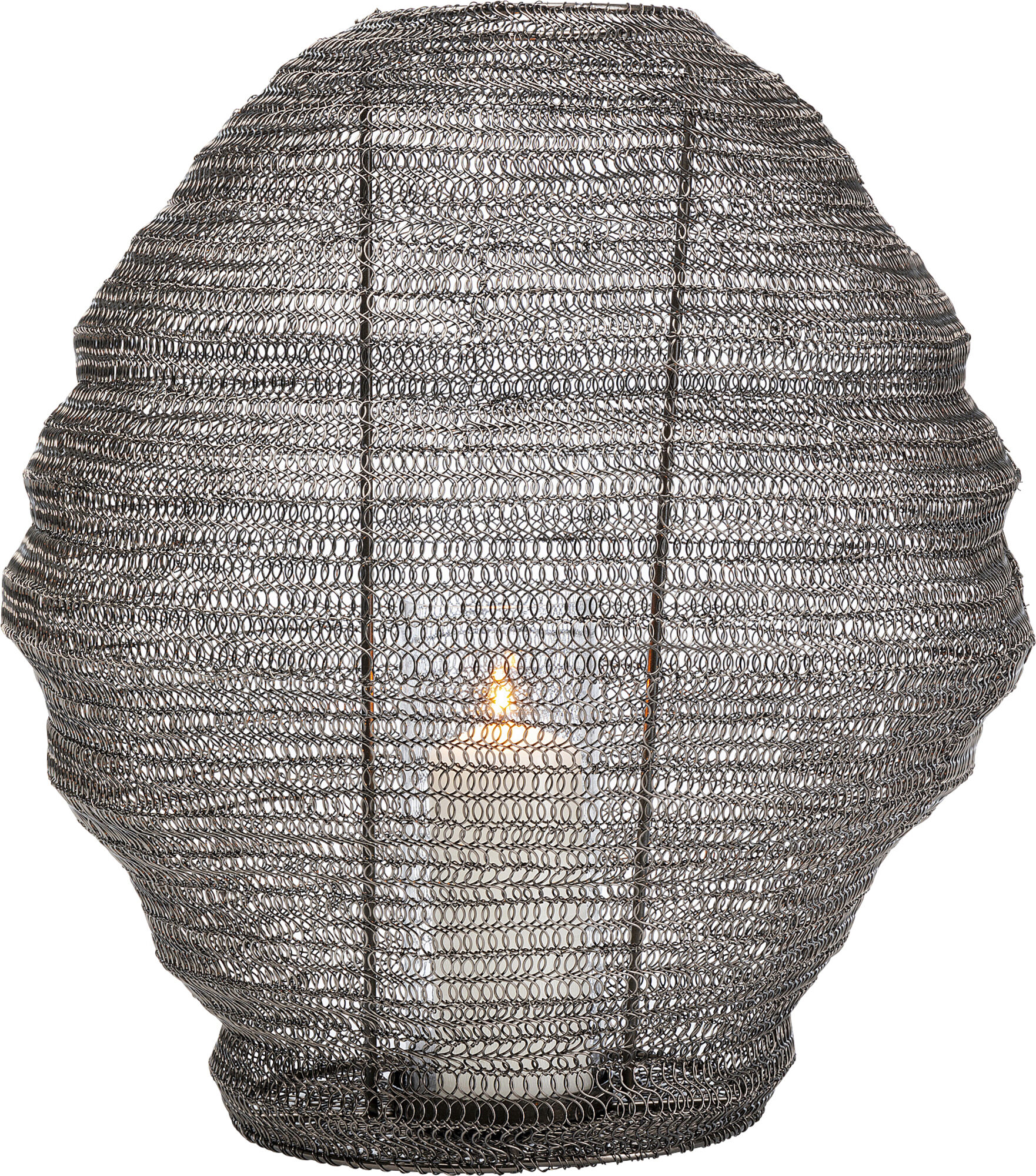 Felinar negru Mesh Ø40x40 cm  – imagine-1.