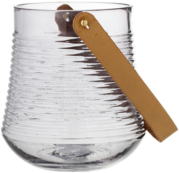 Latarenka Per Ø16x17 cm transparentna szara – obraz-1