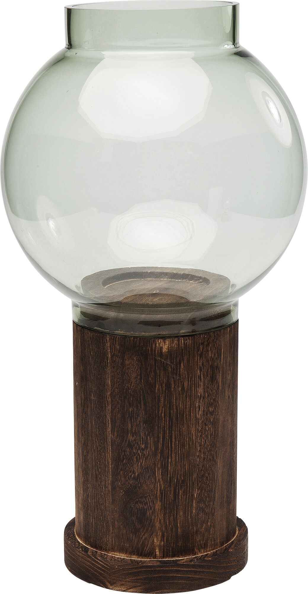 Latarenka Podium Ø24 cm zielono-brązowa – obraz-1