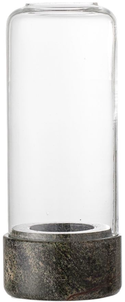Latarenka transparentna szklana Ø8x19 cm – obraz-1
