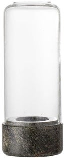 Latarenka transparentna szklana Ø8x19 cm – obraz-1