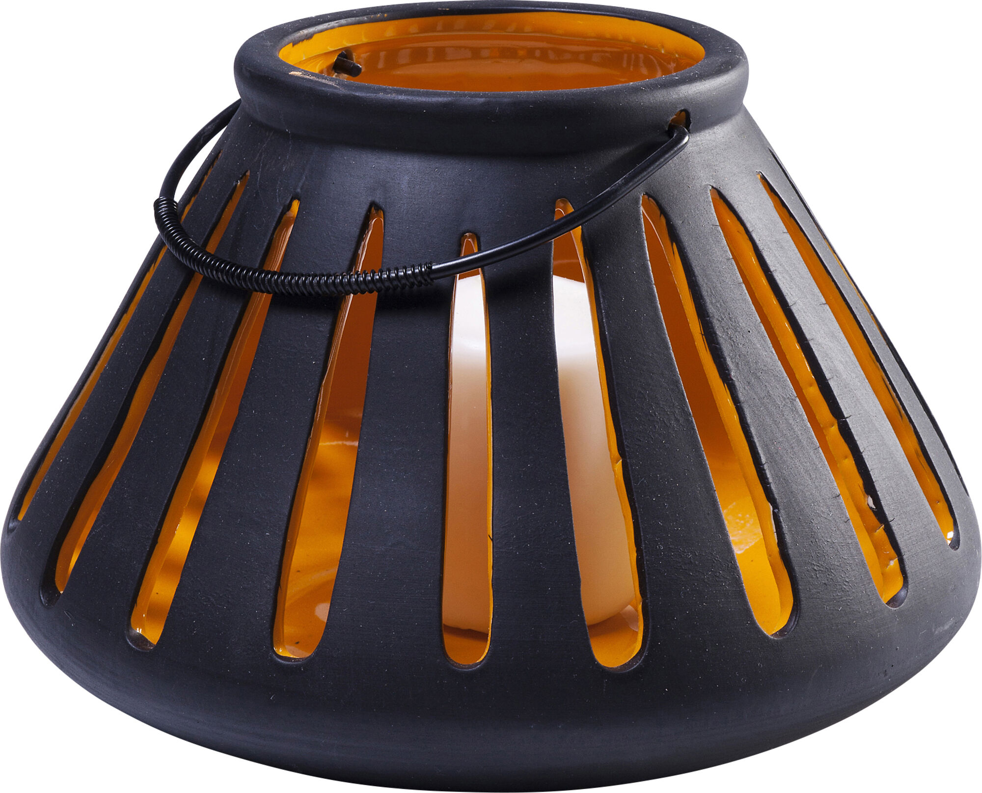 Latarenka Salute ∅23x16 cm czarna – obraz-1