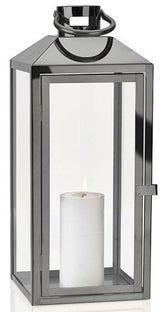 Latarenka Villa Collection 18x18x52 cm srebrna – obraz-1