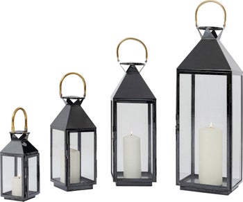 Portavelas Giardino negro oro (4/Set) – Imagen-1.