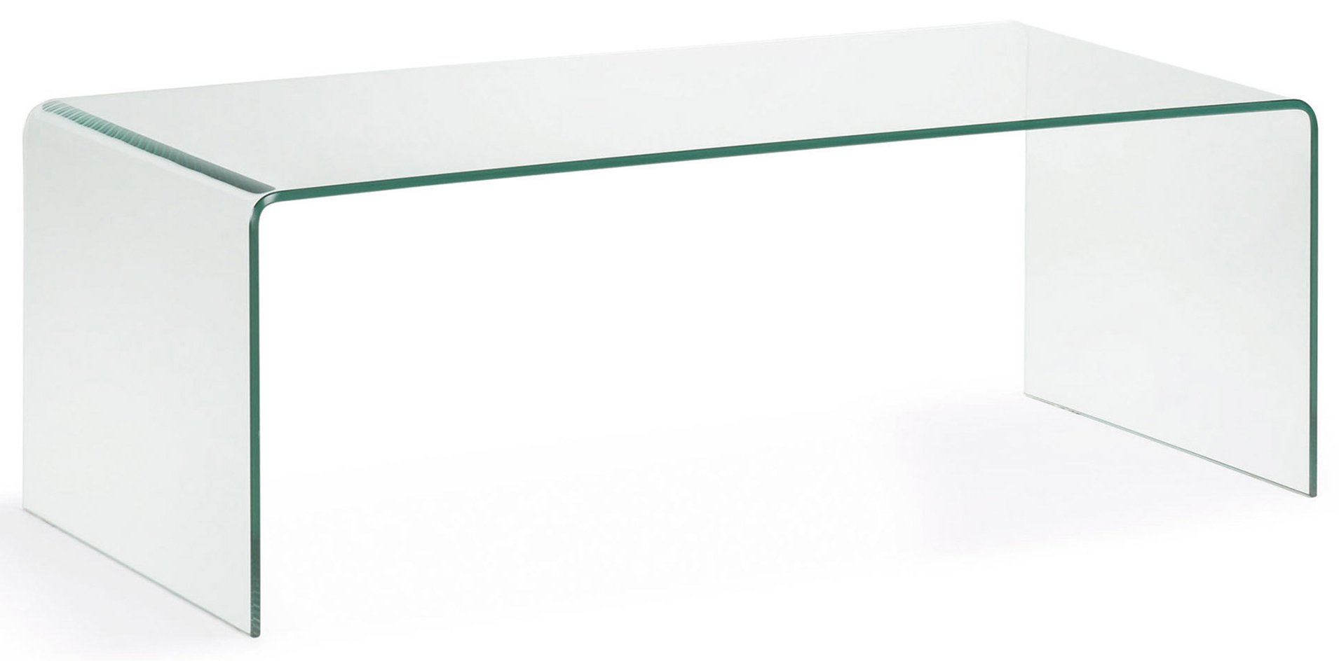 Stolik kawowy prostokątny szklany 110x50 cm  – obraz-1