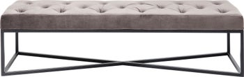 Crossover bænk, grå/sort, 150x40 cm – billede-1.