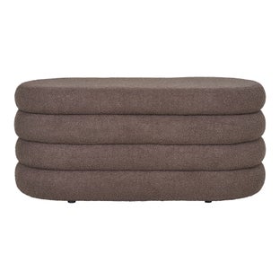 Ławka Dartford boucle brązowa 103x45x44 cm – grafika-1.