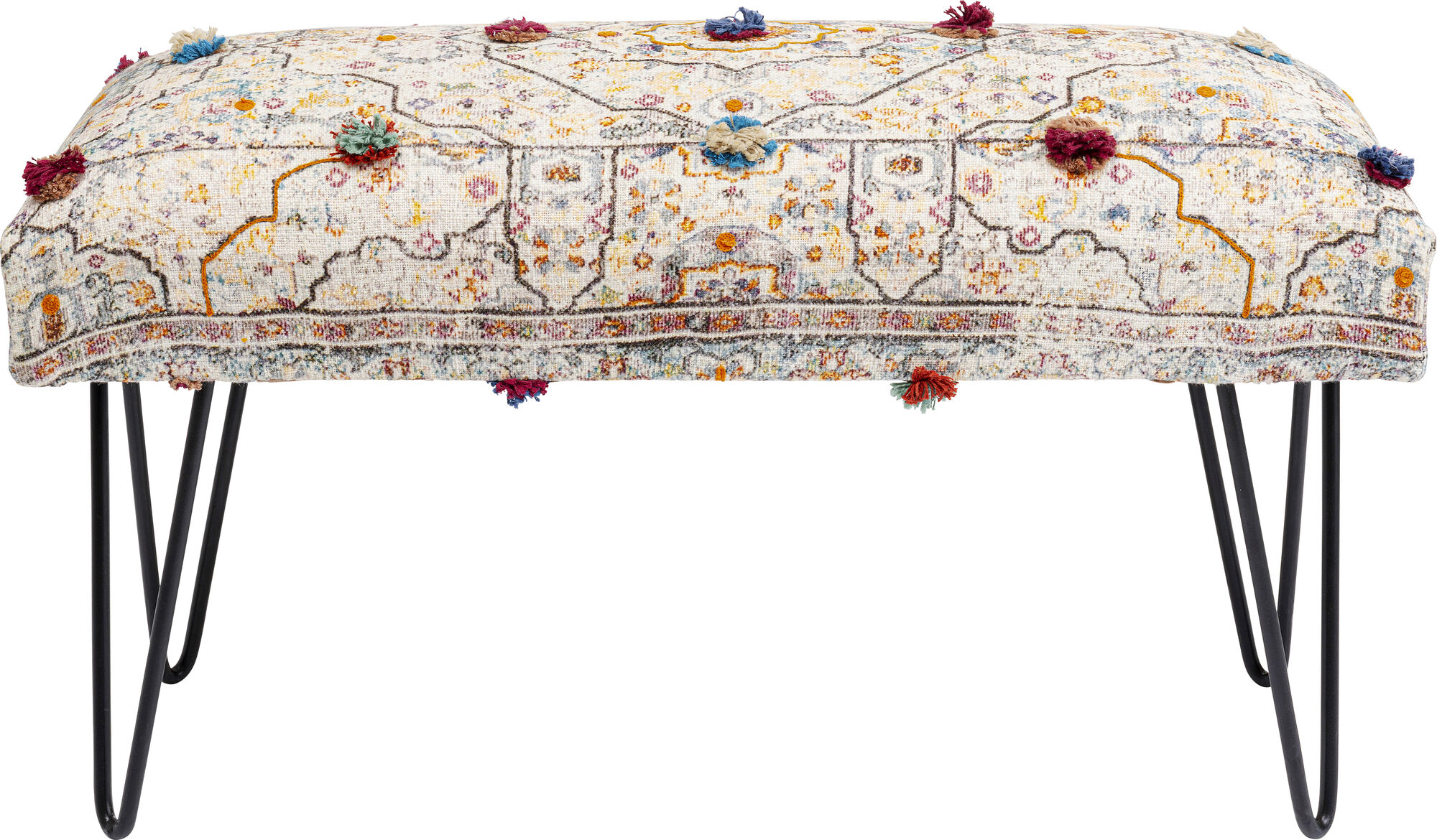 Ławka Desna Patchwork Creme Multi 80x45 cm – grafika-1.