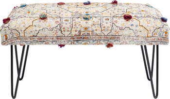 Ławka Desna Patchwork Creme Multi 80x45 cm – grafika-1.