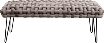 Bancuta Weave Gri 128 cm – imagine-1.